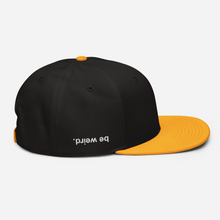 Load image into Gallery viewer, be weird. Get Snappy Snapback Hat
