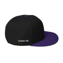 Load image into Gallery viewer, be weird. Get Snappy Snapback Hat
