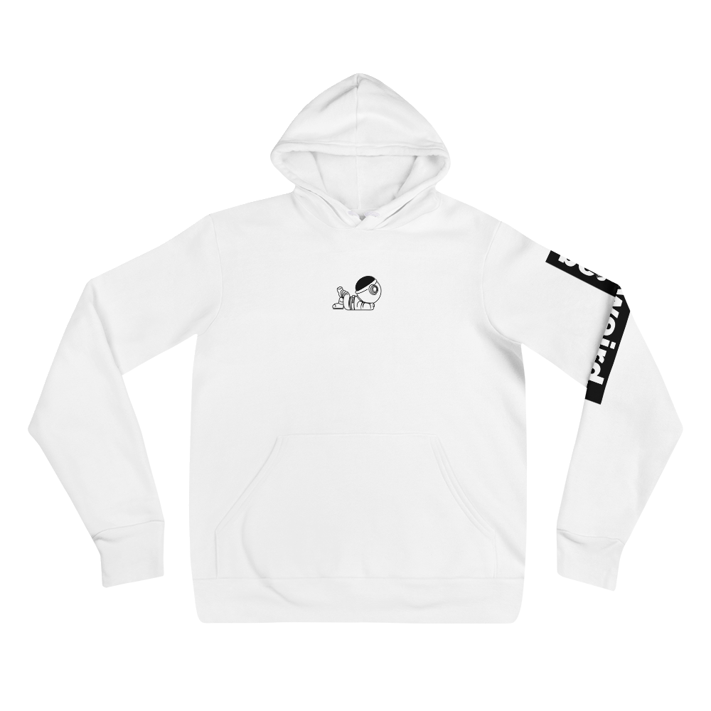 be weird. Block Work White Unisex hoodie